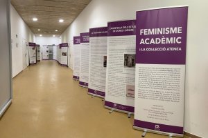 Exposició Feminisme acadèmic i la col·lecció Atenea a CRAI Seu Vilafranca